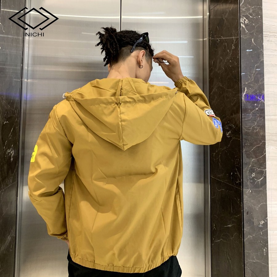 Áo khoác dù INICHI A740 nam nữ trơn có nón - áo 2 lơp đi mưa cản gió tốt in chữ Geno | BigBuy360 - bigbuy360.vn