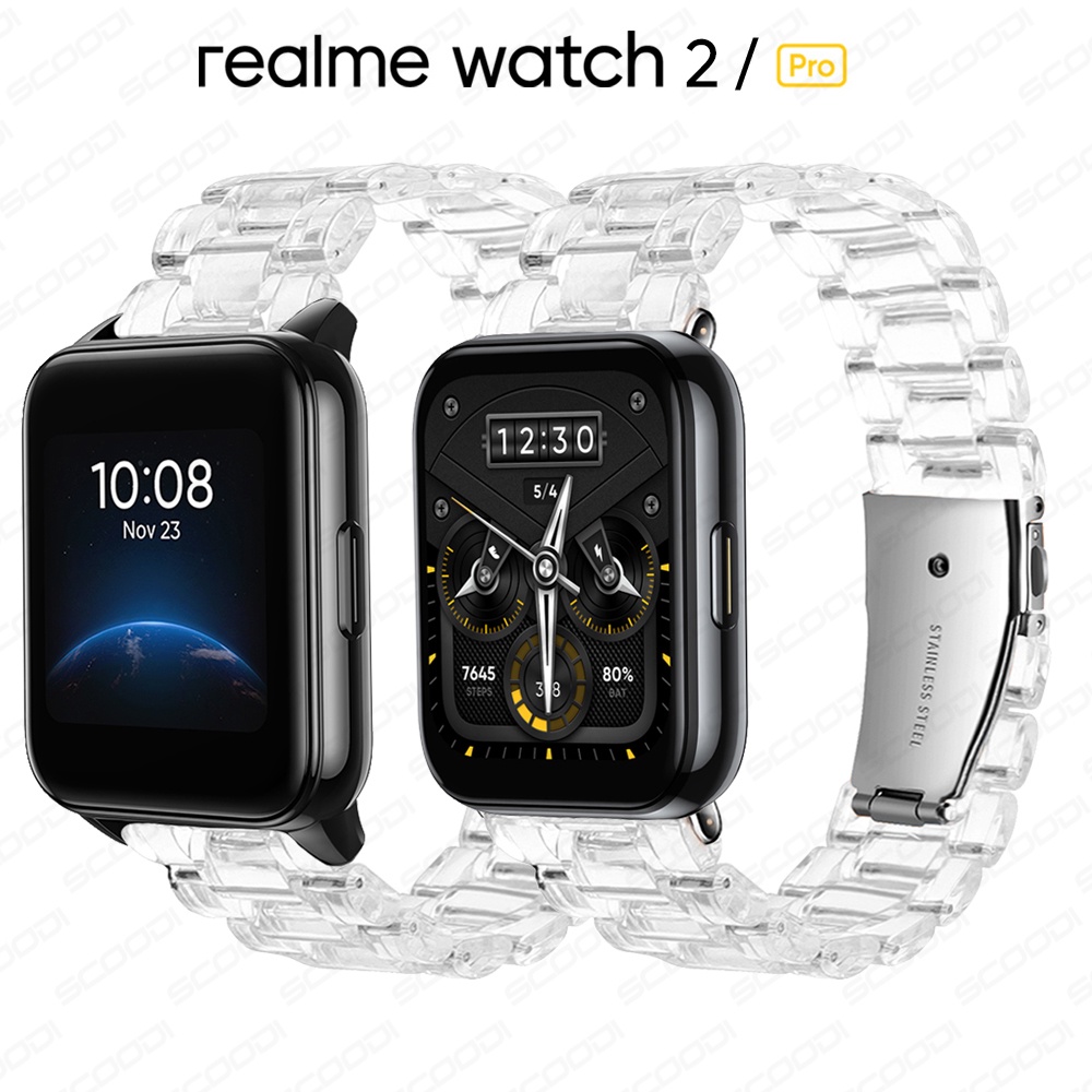 Dây Đeo Nhựa Trong Suốt Cho Đồng Hồ Thông Minh Realme Watch 2 / 2pro