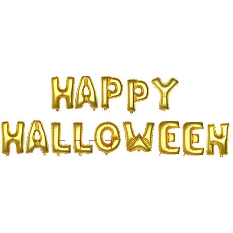 THANH LÝ NGHỈ BÁN - ( có sẵn ) Set 14 bóng chữ HAPPY HALLOWEEN - tổng hợp đồ trang trí halloween