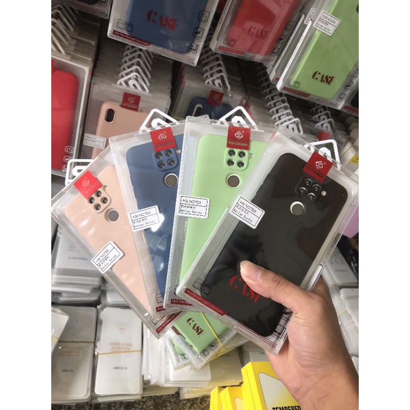 ốp lưng chống bẩn xiaomi redmi note 9 / redmi 10X ( cảm biến vân tay mặt lưng ) hiệu KT DESING