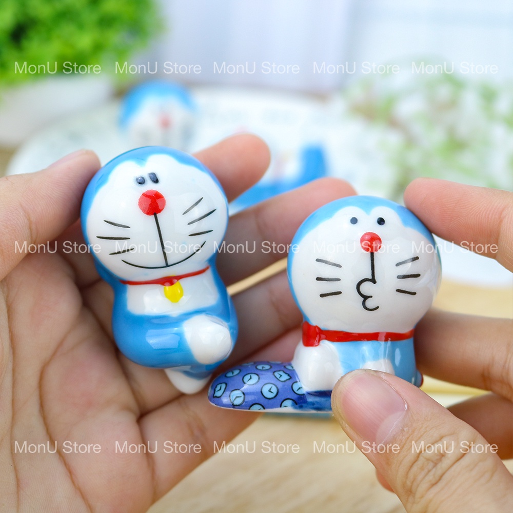 Gác đũa sứ cao cấp hình Doraemon dễ thương cute TooYoo BK00281