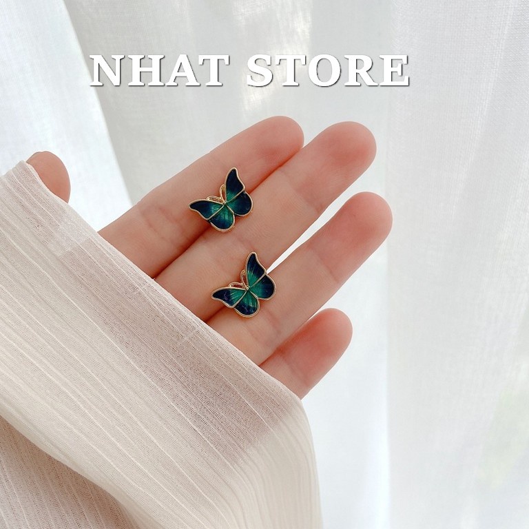 Bông tai nữ butterfly earrings Nhat Store