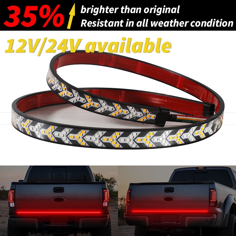 Dải Đèn LED 12V 24V Gắn Đuôi Xe Hơi Báo Tín Hiệu Rẽ Chống Thấm Nước