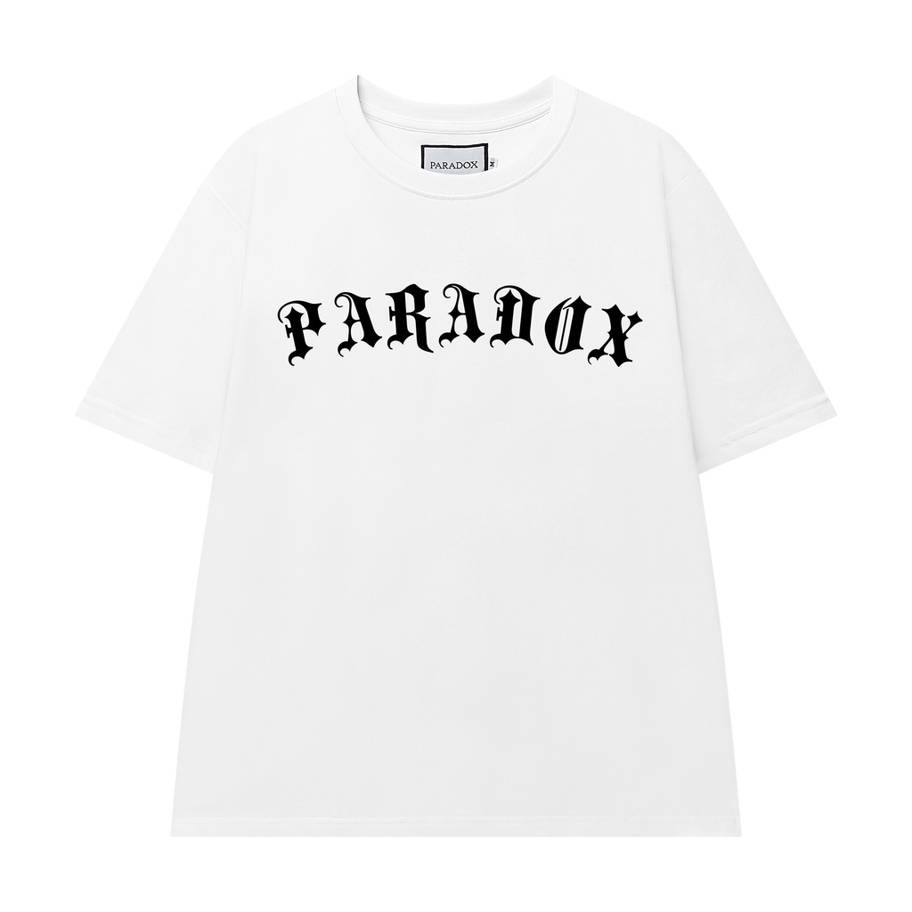 [Mã MABRS946 giảm 10% đơn 99k] Áo thun form rộng Paradox tay lỡ - Unisex - In hình - WEEPY ANGEL - Màu trắng