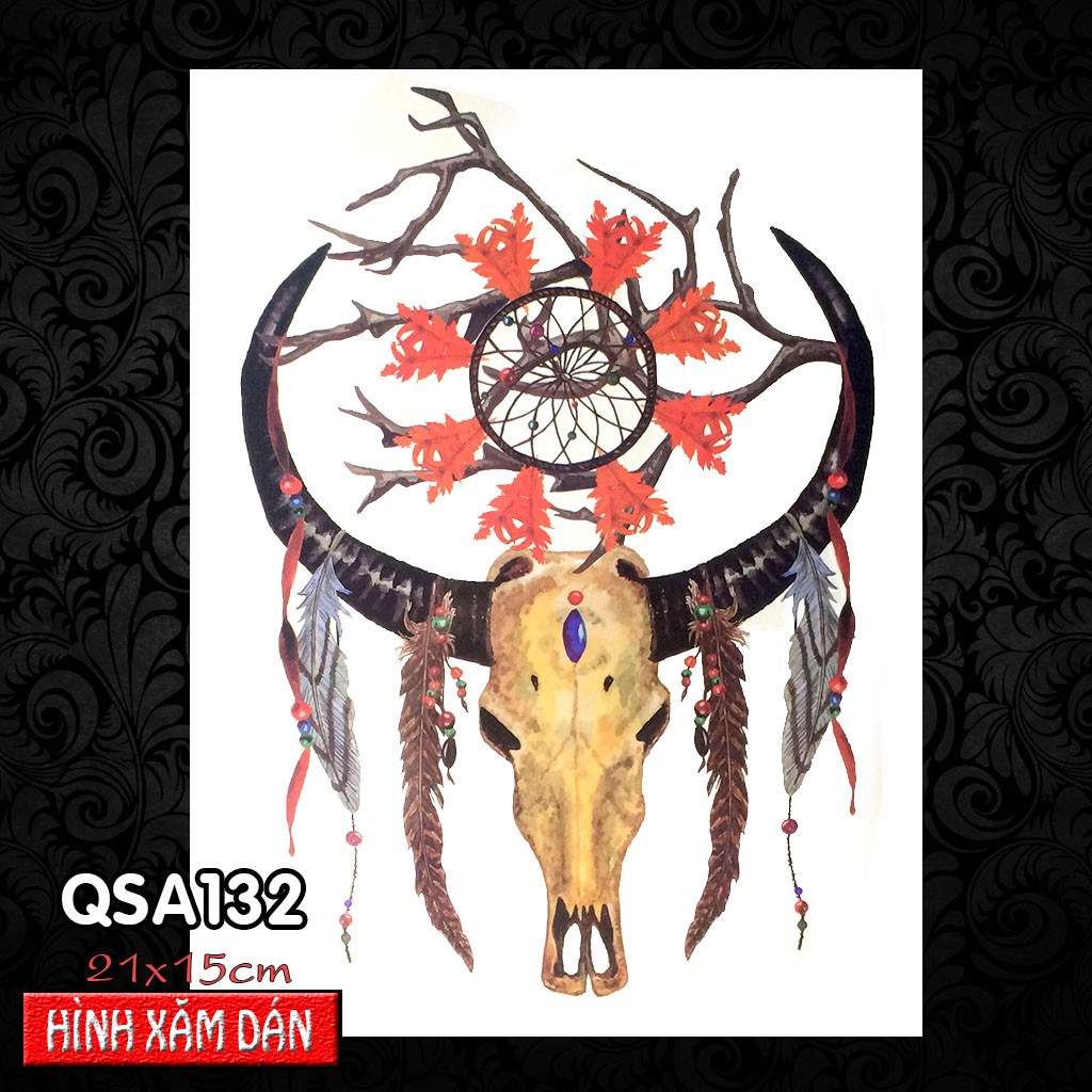 Hình Xăm Dán DreamCatcher Các Loại (21x15 cm)