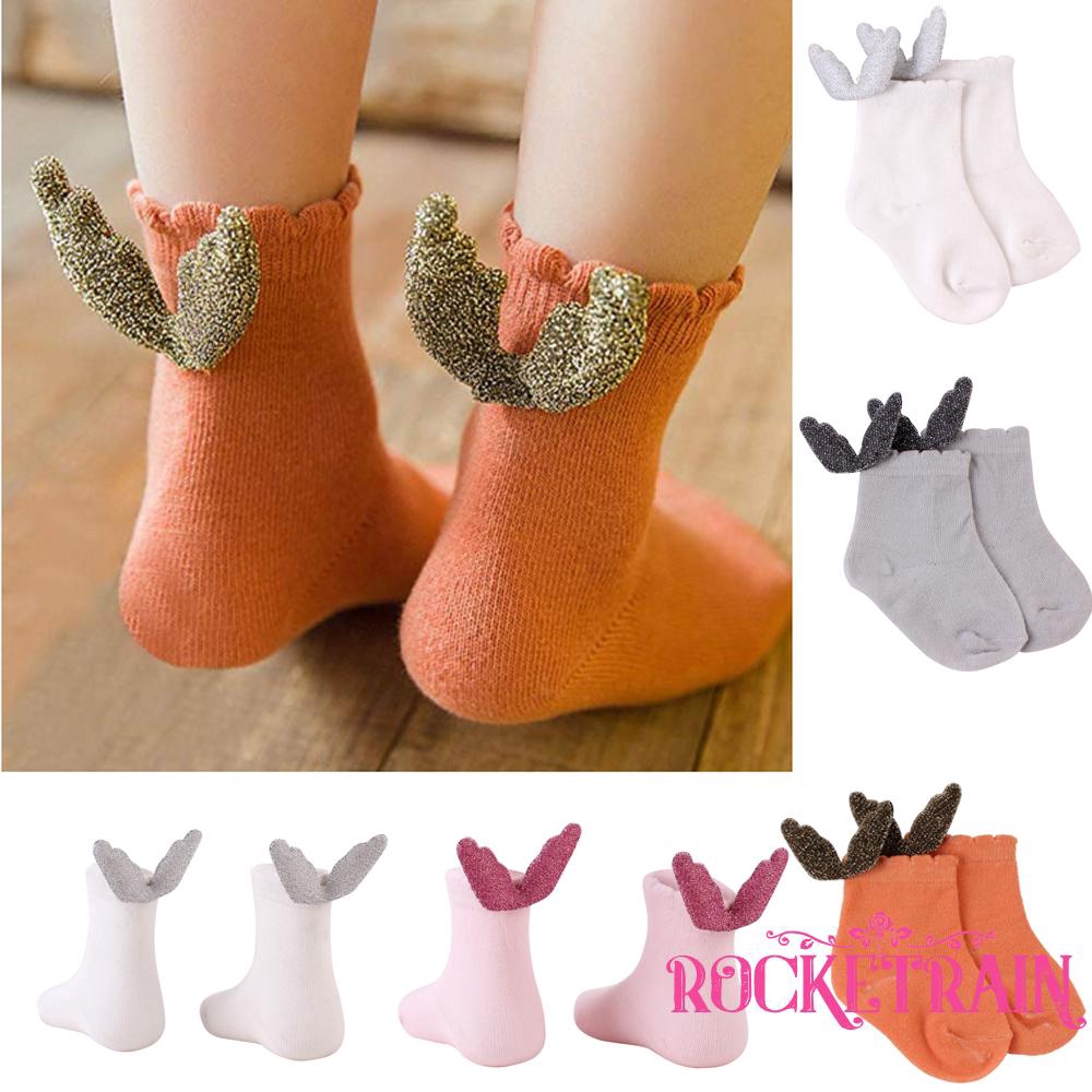 Vớ Cotton Mềm Hình Cánh Thiên Thần Cho Bé Từ 1-2 Tuổi