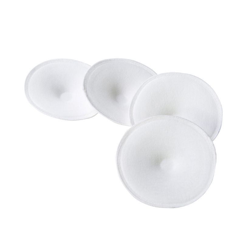 Set 4 Miếng Lót Ngực Thoáng Khí Thấm Hút Tốt Có Thể Tái Sử Dụng Cho Mẹ Chăm S