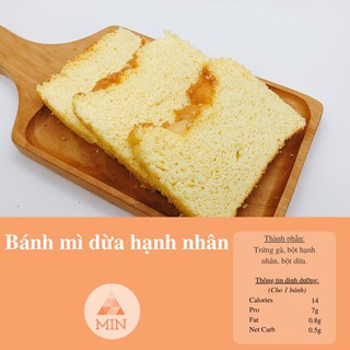 <SHIP NỘI THÀNH> Keto/Das/Lowcarb Bánh mì sandwich dừa (nửa ổ)