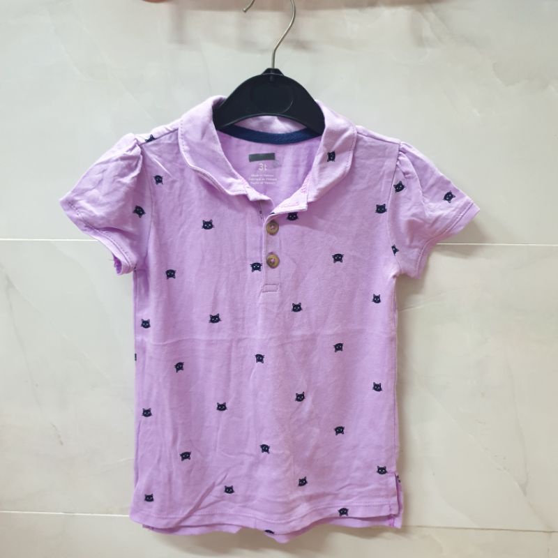 Áo thun polo bé gái vải cotong (hàng vnxk lẻ xai)