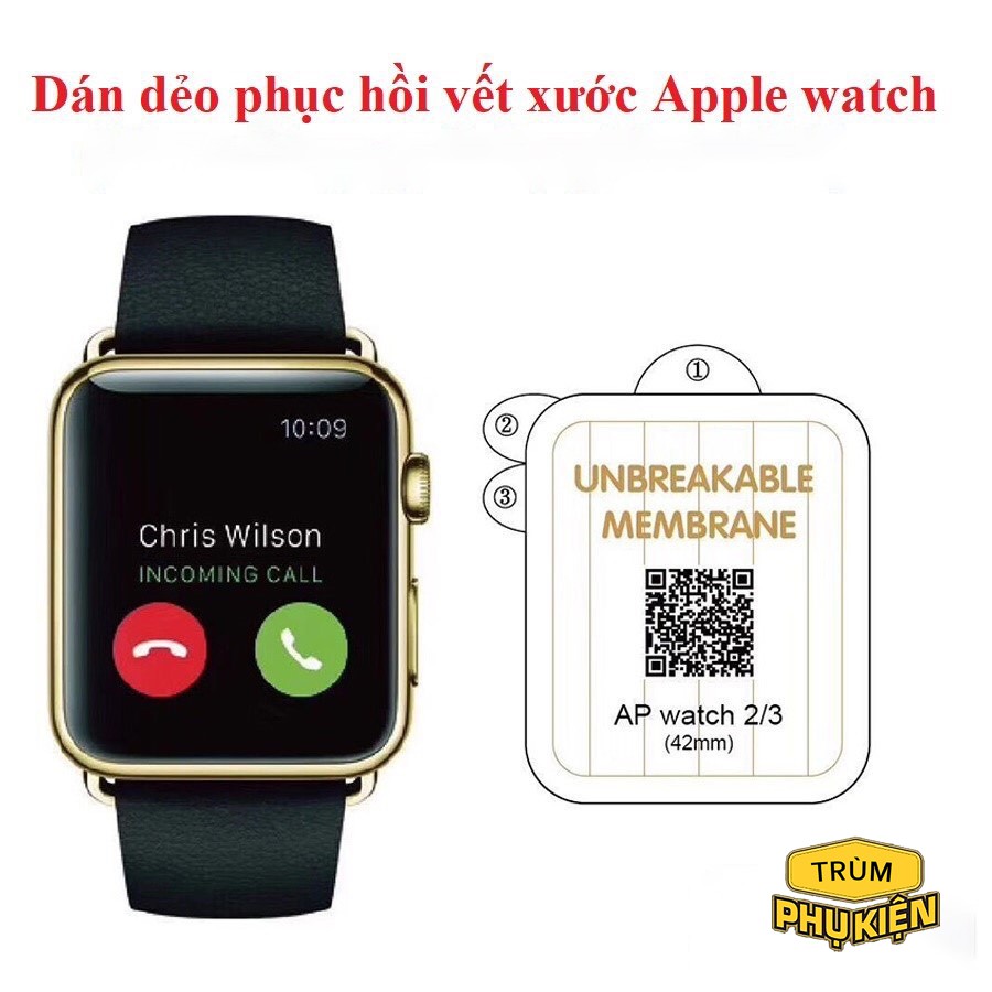 Miếng Dán Màn Hình Mặt Trước PPF Dành Cho Apple Watch Series 1/2/3/4