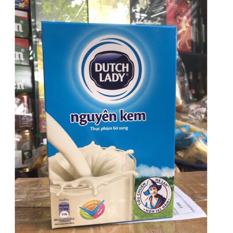 [Mã 159FMCGSALE giảm 8% đơn 500K] Sữa bột nguyên kem Cô gái Hà Lan Dutch Lady 400g