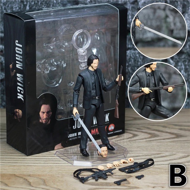 NEW Movie John Wick Keanu Reeves 1/12 1:12 6" Action Figure KO's Mafex NO.070 Toys Doll-UYT-168