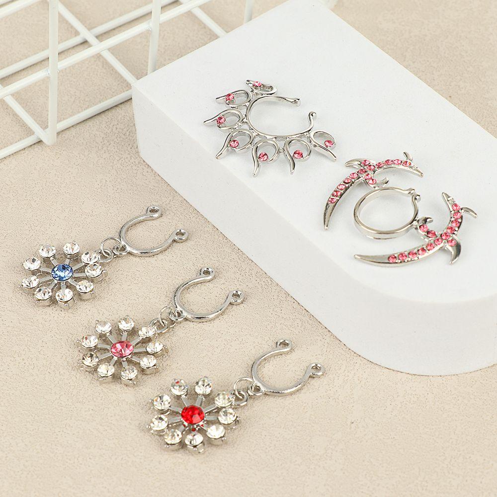 EUCA Khuyên Nhũ Hoa Giả Bằng Thép 316L Cho Nữ