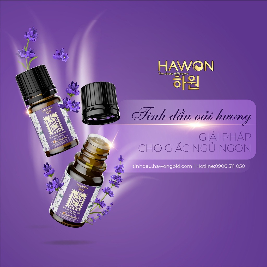 Tinh Dầu Xông Thiên Nhiên Lavender Nguyên Chất HAWON