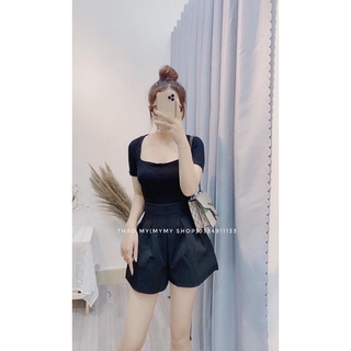 Quần phồng cạp cao siêu tôn dáng