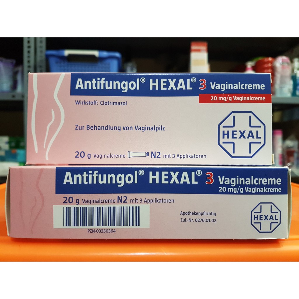 Kem đặt Antifungol Hexal 3 Vaginalcreme của Đức