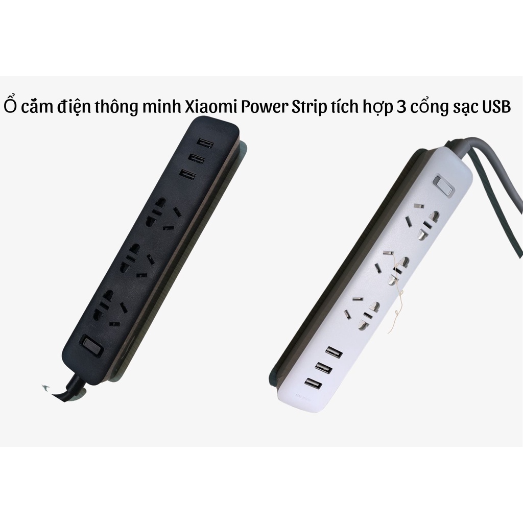 Ổ cắm điện thông minh Xmi Power Strip tích hợp 3 cổng sạc USB