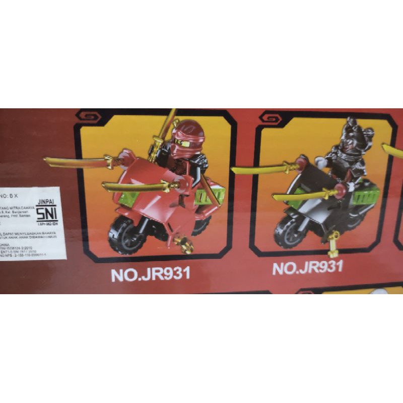 1 Set 8 Mô Hình Lego Ninjago Contents