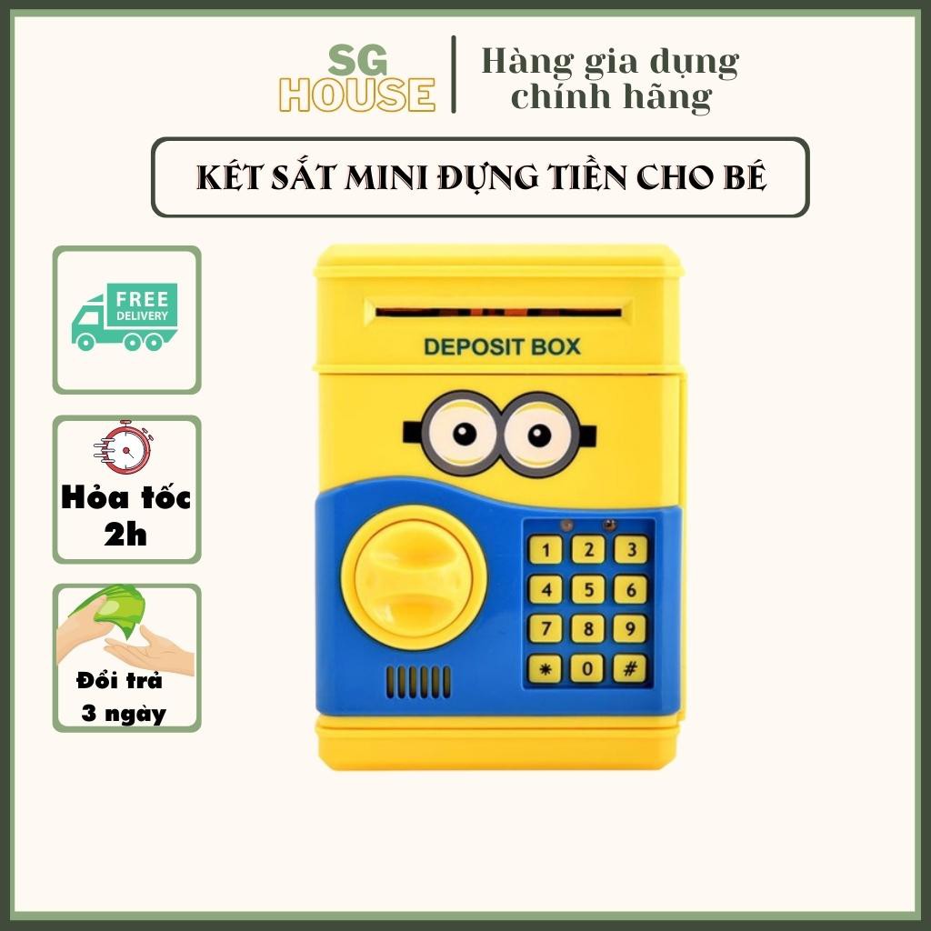 Két Sắt Mini Đựng Tiền Mở Bằng Mật Mã Thông Minh Nhiều Hình Ngộ Nghĩnh Cho Bé