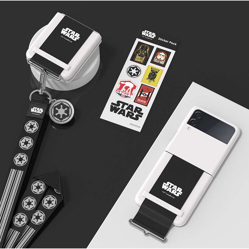 Miếng Dán Trang Trí Hình Simpsons / Star Wars Cho Samsung Galaxy Z Flip 3 4 S22 s23 series X