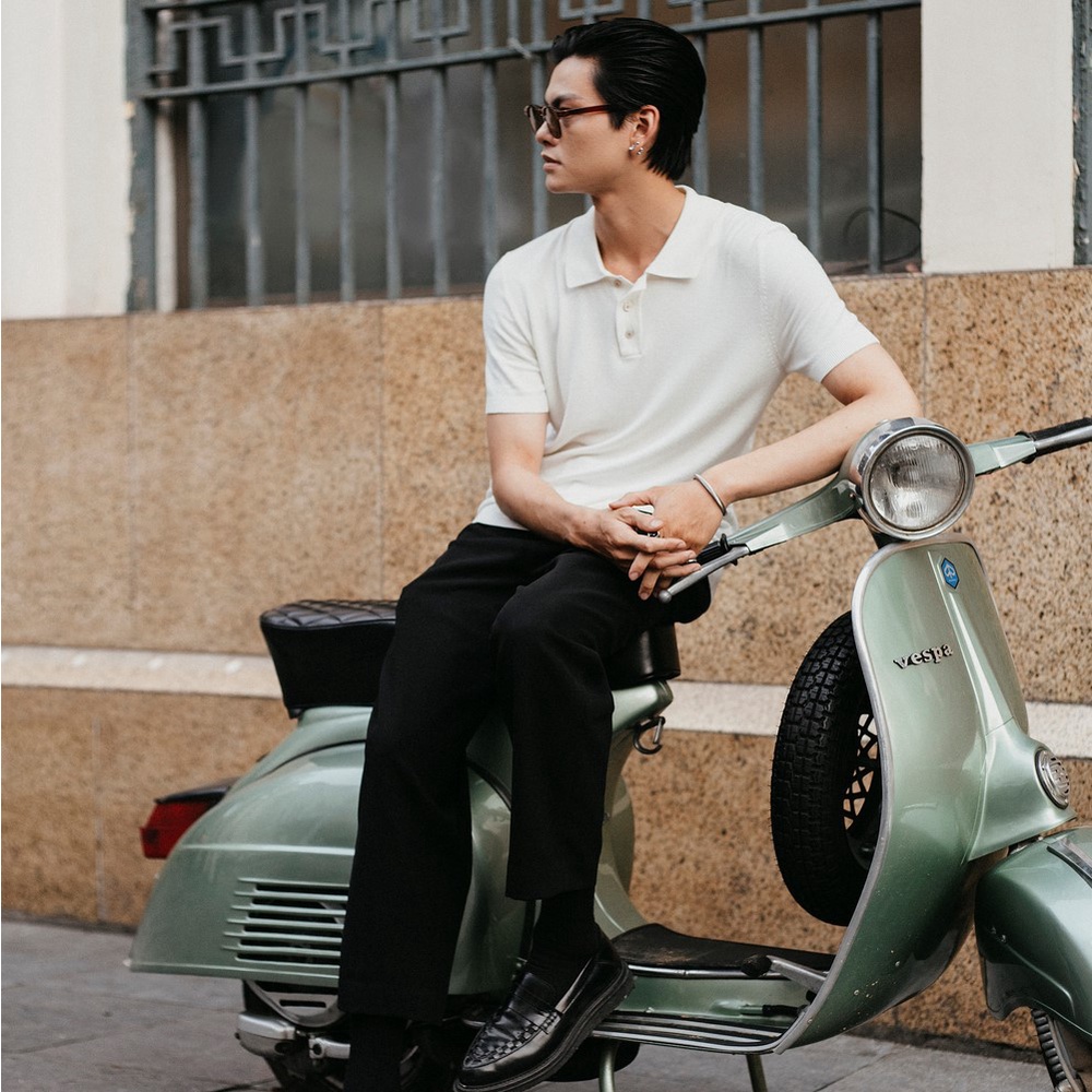 Áo polo nam premium trắng HIGHWAY MENSWEAR Aston