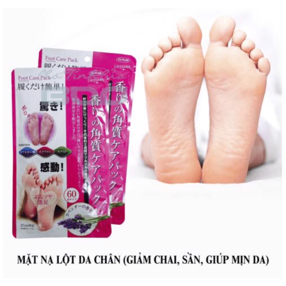 Túi ủ chân TẨY TẾ BÀO CHẾT DA CHÂN Lavender Foot Care Pack To Plan Giảm Chai, Sần, Giúp Mịn Da