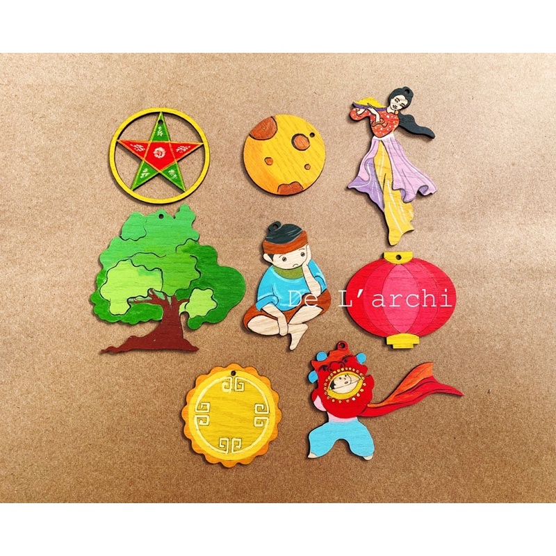 Sét tô màu cho bé chủ đề Trung thu