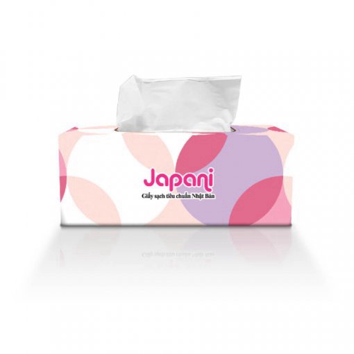 Hộp khăn giấy rút Japani JPS180 giấy lụa hai lớp - 1 hộp - 180 tờ