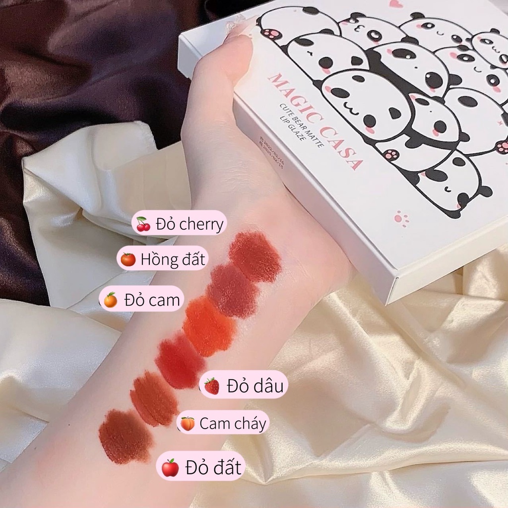 Set son magic casa Gấu Trúc gồm 6 thỏi siêu đẹp