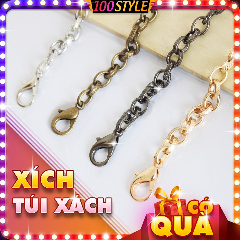 Dây Xích Túi Xách Chữ O Khắc Hoa Văn Dày 7mm M623