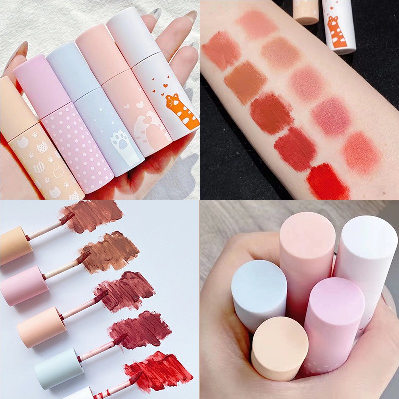 Son Faiccia chân mèo matte lip glaze chất nhung lì hàng nội địa Trung