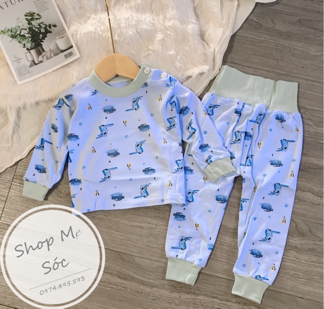 Bộ cotton cạp cao hàng quảng châu