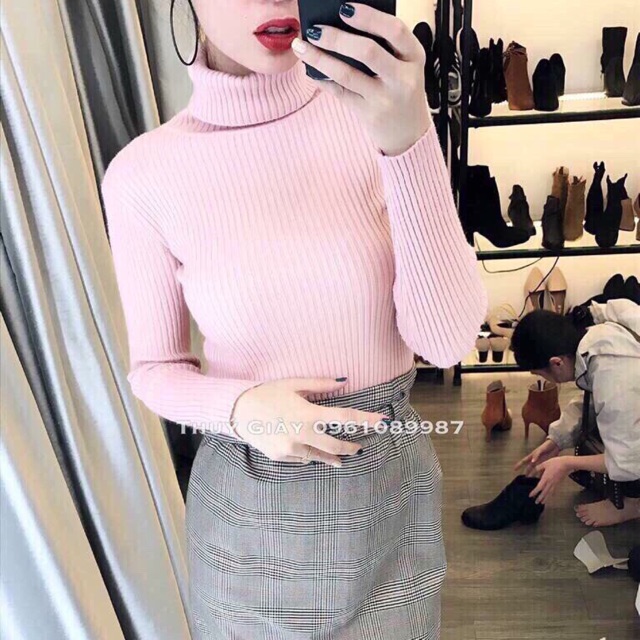 BÁN SỈ ÁO LEN CỔ LỌ