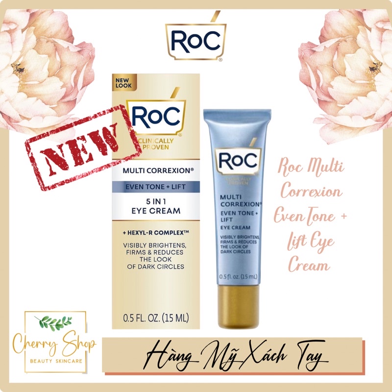 [NEW] Kem làm mờ quầng thâm và bọng mắt RoC Multi Correcxion 5 in 1 Eye Cream (15ml)