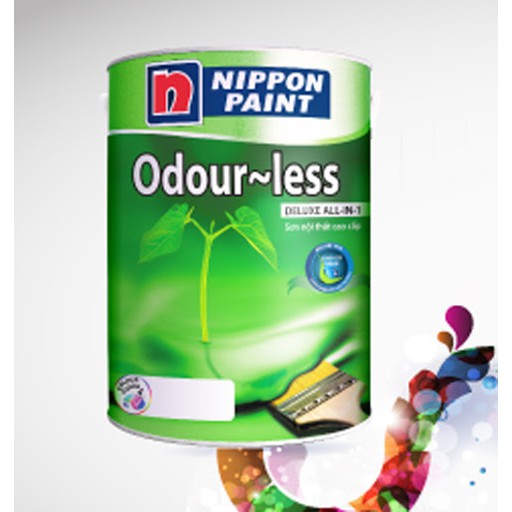 SƠN NỘI THẤT NIPPON ODOUR- LESS ALL IN 1 ( 5 LÍT)
