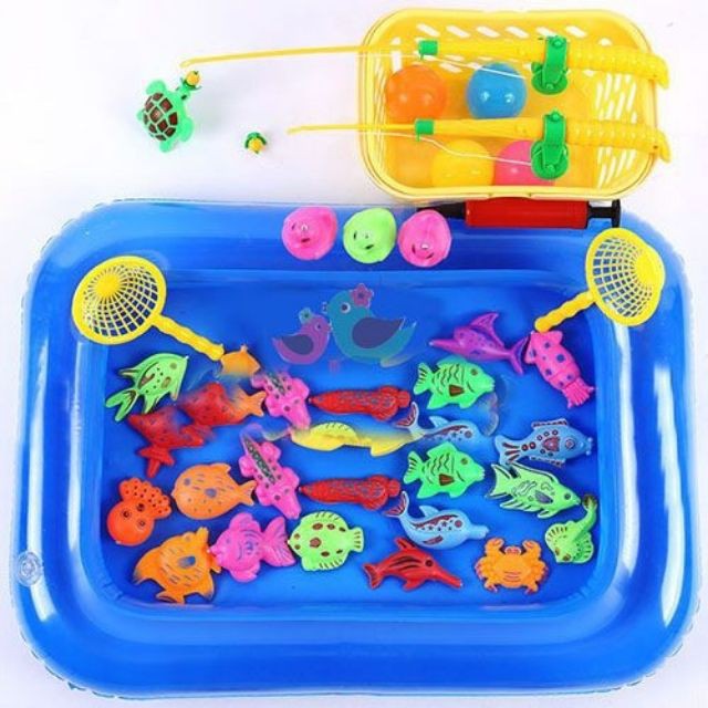 Combo Bộ đồ chơi Cát động lực + Bộ câu cá -kèm ảnh thật