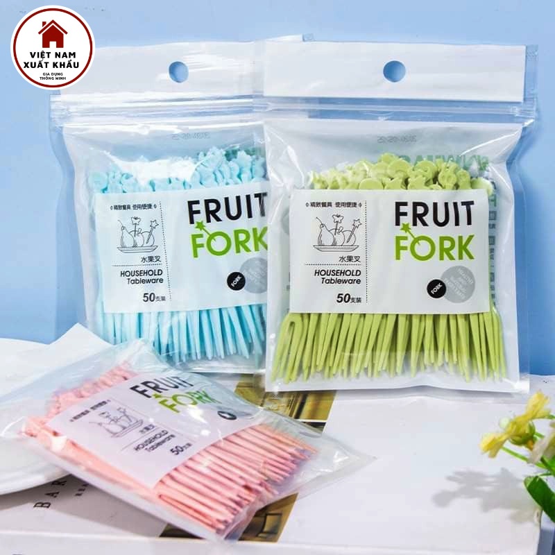 Dĩa Ăn Hoa Quả, Trái Cây, Bánh Kẹo Bằng Nhựa Tiện Gọn Bộ 50 Cái