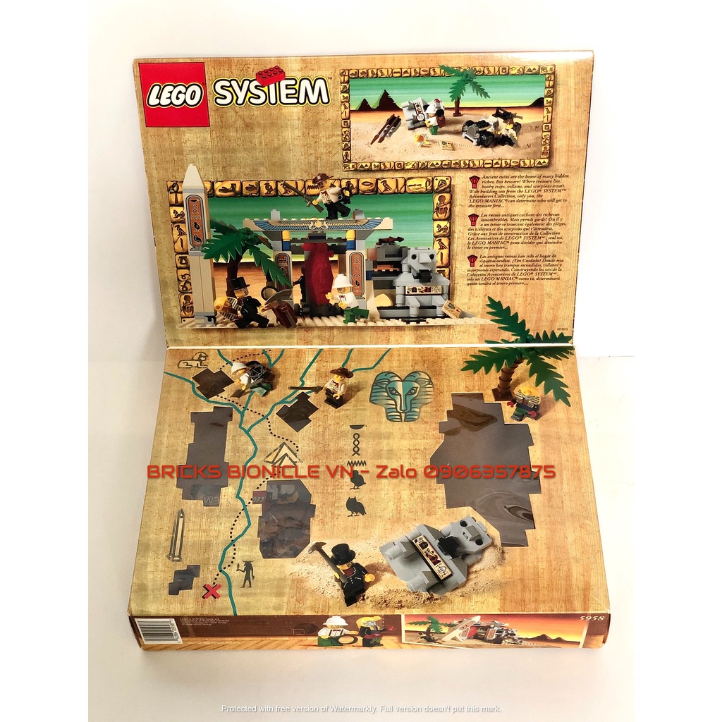 LEGO ADVENTURES SYSTEM - ĐỒ CHƠI XẾP HÌNH LEGO PHIÊU LƯU THÁM HIỂM - 5958 MUMMY'S TOMB - QUAN TÀI XÁC ƯỚP