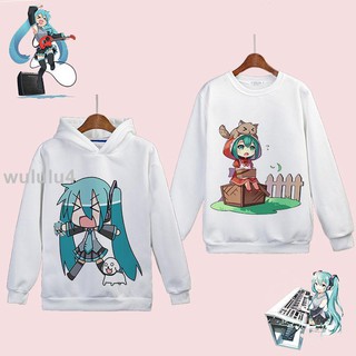 🚚💯Áo Hoodie Dài Tay In Hình Hatsune MIKU p3013