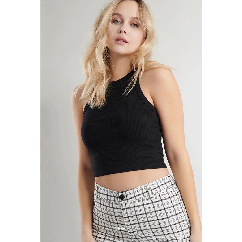 Áo thun ba lỗ croptop CERA-Y màu đen / màu trắng / màu đỏ CRA033