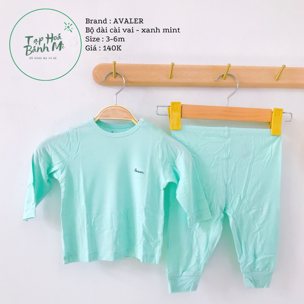 Bộ dài cài vai Avaler màu trơn - size 3-6m - 3 mẫu