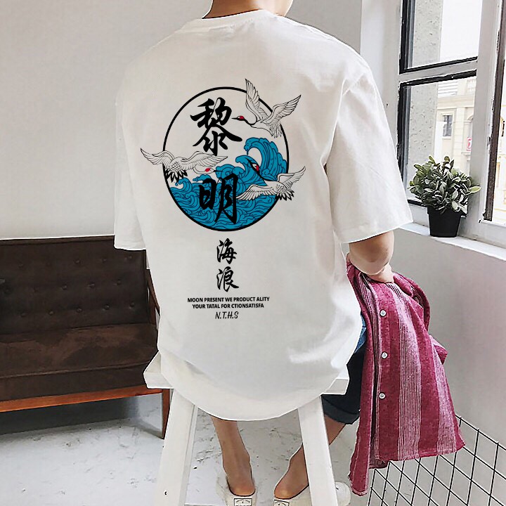 <SMLshop> Áo unisex in chữ tàu HẠC BAY JP04 | BigBuy360 - bigbuy360.vn
