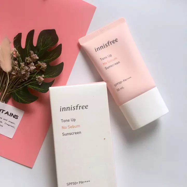 Kem chống nắng cho da dầu và nâng tông da Innisfree Tone Up No Sebum Sunscreen