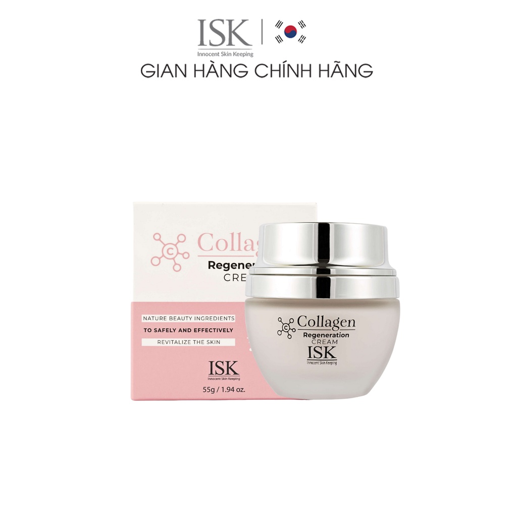 Kem Dưỡng ISK Collagen Regeneration Cream Săn Chắc, Dưỡng Ẩm, Dưỡng Trắng Da Hiệu Quả 55g - ISCCR1200110