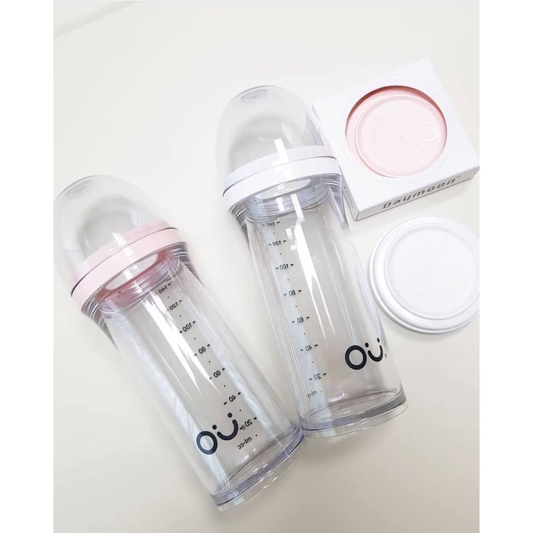 Set 2 bình sữa OU:Wish PA cao cấp cho bé 140ml,  260ml