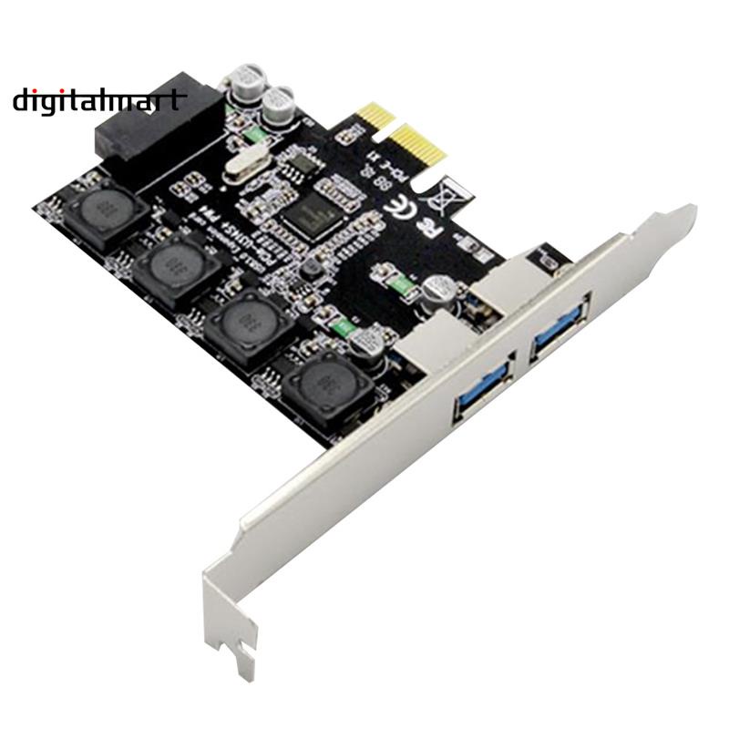 Bộ Chuyển Đổi Pcie Sang 1x 19pin Usb 3.0 Sang 2 Cổng Usb 3.0 Cho Windows Server, Xp, Vista 7 8.110