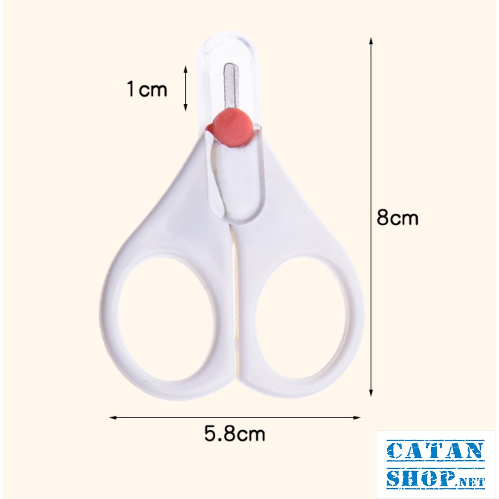 Kéo cắt móng tay trẻ em cao cấp đầu tròn không làm xước da bé, kéo cắt móng sơ sinh an toàn BB38-KCMTrang