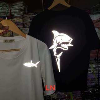 Áo thun phản quang cá mập shark