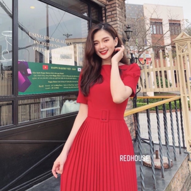 Đầm xoè tay con Tùng dập ly