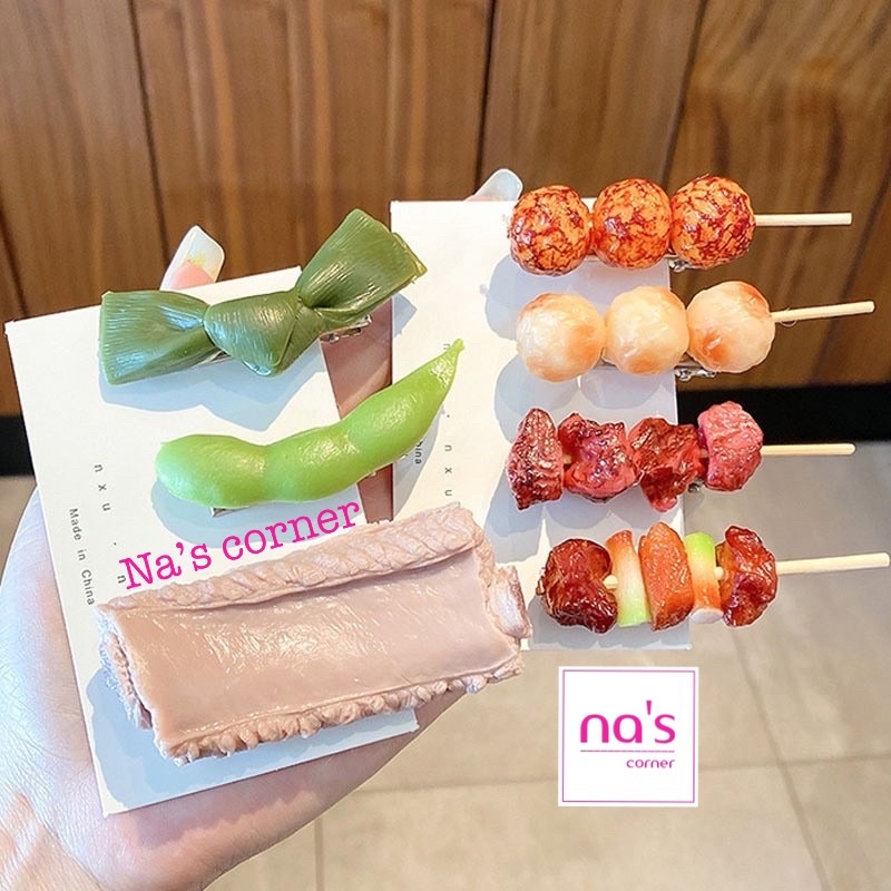 Kẹp tóc hình đồ ăn thức ăn ngộ nghĩnh